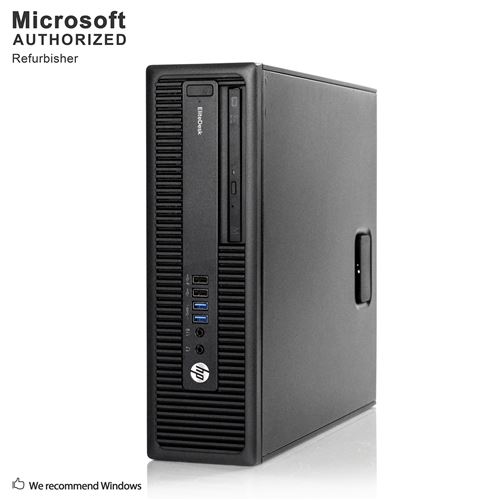 PC Unité Centrale HP Elitedesk 800 G2 Sff Desktop - Intel Core i5-6600 Turbo 3.9 Ghz - Ram 8 Go - 500 Go - Dvd - Usb WiFi - Dp - Vga - Windows 10 Professionnel 64 Bits