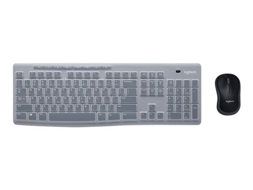 Logitech MK270 Wireless Combo for Education with Protective Keyboard Cover - Toetsenbord en muis set - draadloos - 2.4 GHz - academisch