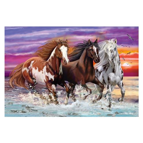 Puzzle Schmidt - Trio de chevaux sauvages, 200 pièces