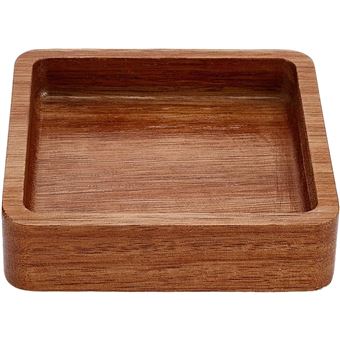 Plateau carré en bois d’acacia 10 cm – robuste et élégant - 1