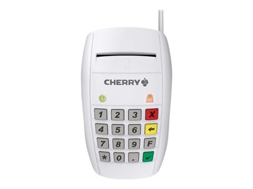 CHERRY SmartTerminal ST-2100 - Lecteur de cartes à puce - USB - blanc