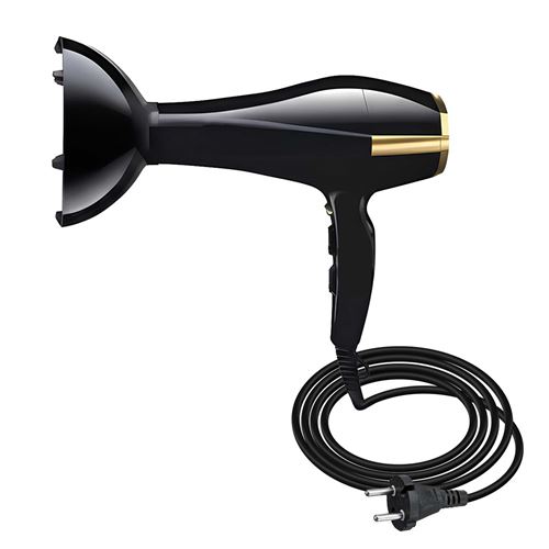 AVIZAR  S&egrave;che-cheveux &Eacute;lectrique 1500W Air Chaud et Air Froid Noir / Or