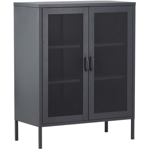 Non Communiqué Gris Venture Home - Buffet 2 Portes Grillagées En Acier Misha