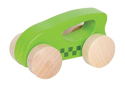 Hape voiture de course en bois 10 cm vert