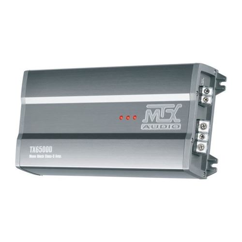 MTX TX6500D Amplificateur 12V Bloc Mono Classe-D 1x500W RMS en Aluminium
