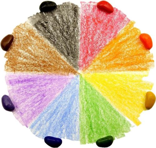 Boîte de 64 cailloux Crayons Rocks 16 couleurs