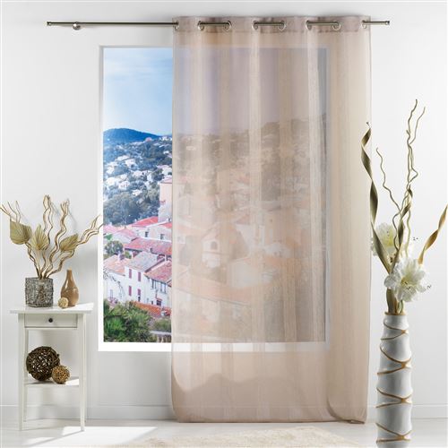 Panneau a oeillets 140 x 240 cm voile sable saa Lin