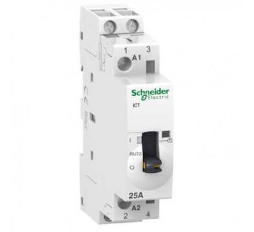 Schneider Electric Contacteur À Commande Manuelle 25A - 2No - 24Vca - 50Hz - Acti9 - Ict - Image 1