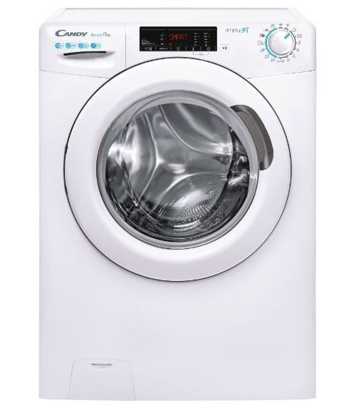 Candy Smart Pro Co 12105Te/1-S - Machine à Laver - WiFi - Largeur : 60 Cm - Profondeur : 51 Cm - Hauteur : 85 Cm - Chargement Frontal - 66 Litres - 10 Kg - 1200 Tours/Min - Blanc