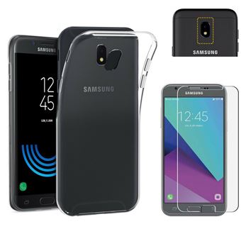 SM-J750F 2017 Etui Coque Gel UltraSlim Film Verre Trempe Samsung Galaxy J5