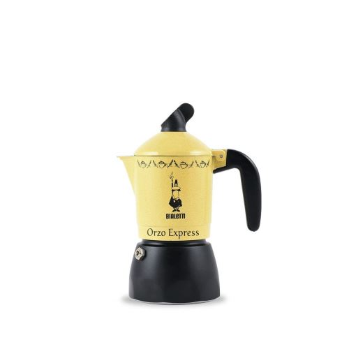 Bialetti New Orge Cafetière de 2 Tasses, Aluminium, Jaune