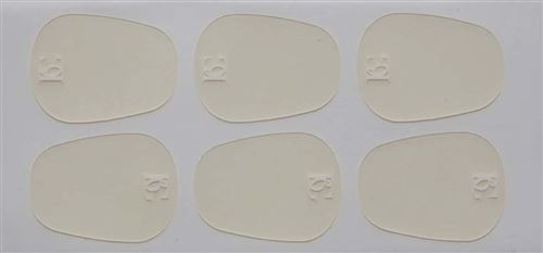 6 Protège-Bec Bg A11L Large Transparent 0,4mm