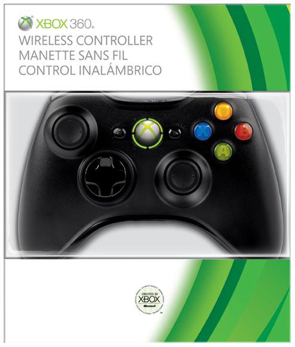 Microsoft Xbox 360 Wireless Controller - Manette de jeu - sans fil - noir -  pour Microsoft Xbox 360 - Manette - Achat & prix