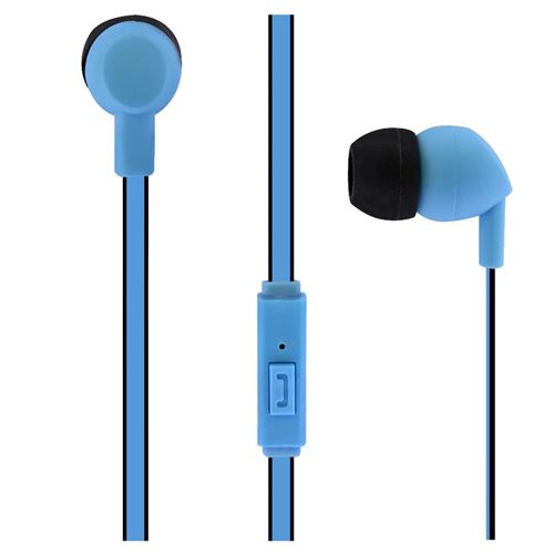 T'nB BE COLOR - In-ear hoofdtelefoons met micro - inwendig - met bekabeling - 3,5 mm-stekker - blauw