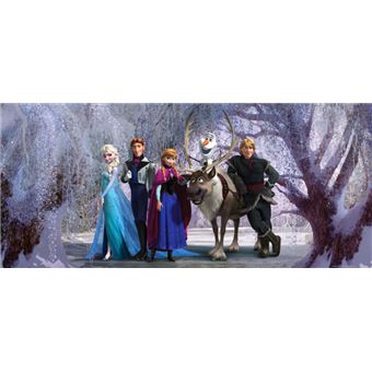 La Reine Des Neiges Papier Peint Photo Poster Personnages Olaf Sven Anna Kristoff Elsa Hans 90x202 Cm Autre Poster Top Prix Fnac