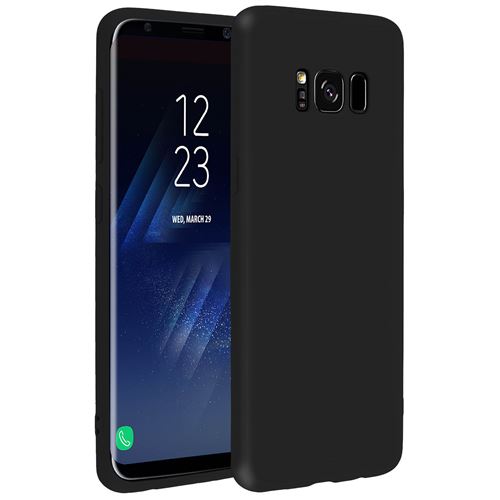 Coque Samsung Galaxy S8 PLUS en METALLIC NOIR de Cadorabo (Design MAT MÉTALLIQUE) Housse en Gel TPU Silicone Souple Ultra Mince