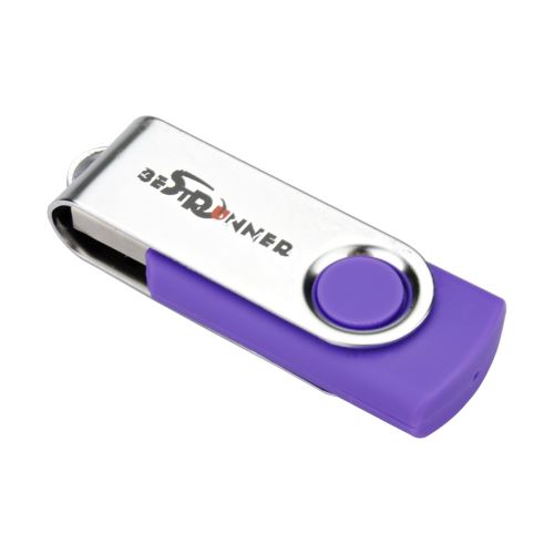 BESTRUNNER 8GO USB Clé 2.0 Mémoire Drive Flash U Disque Lecteur Pliable Rotatif Pourpre