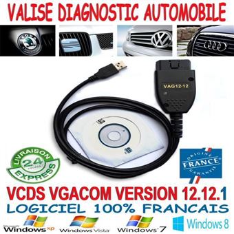 10 10 Sur Valise Diagnostic Auto Vcds Vag Com 12 12 1 Pour Vw Audi Seat Skoda Version Francaise Accessoire Voiture Achat Prix Fnac