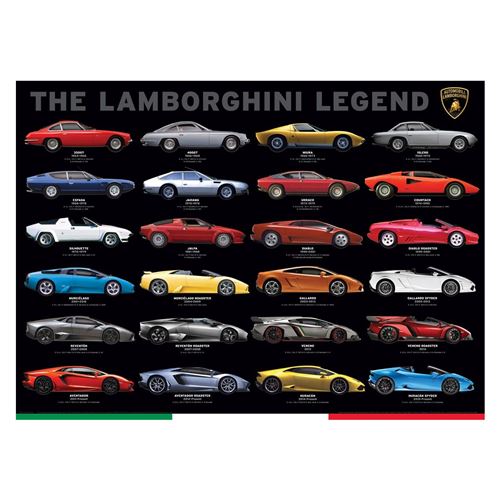 Puzzle Eurographics - La Légende Lamborghini, 1000 pièces