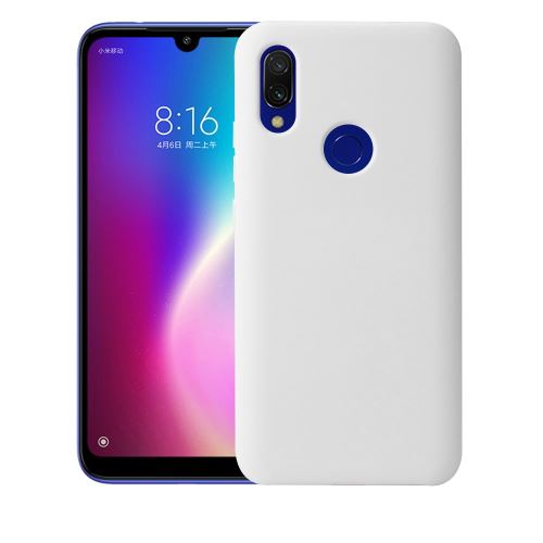 Coque en TPU soyeux blanc pour votre Xiaomi Redmi 7/Y3