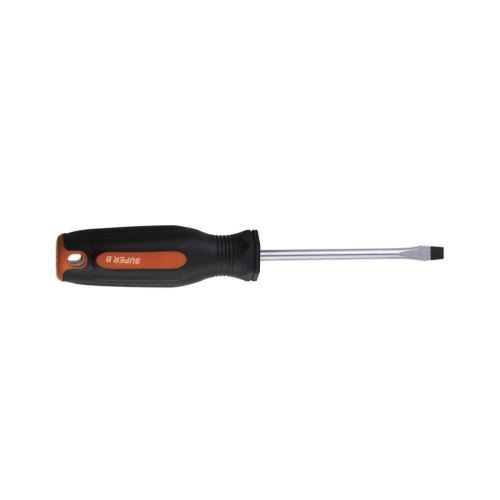 Tournevis plat Super B TB-7548, tête plate 6 x 100 mm, noir