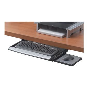 Fellowes Office Suites Deluxe - Tiroir pour clavier - noir, argent