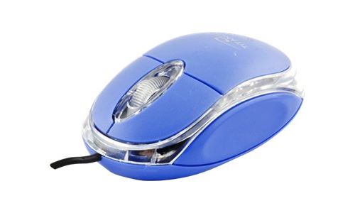 Titanum RAPTOR 3D - Muis - optisch - 3 knoppen - met bekabeling - USB - blauw