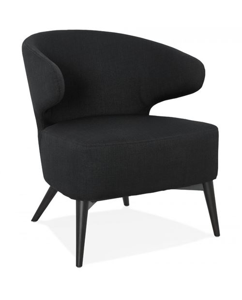 Fauteuil design MISSY BLACK 58x51x72 cm