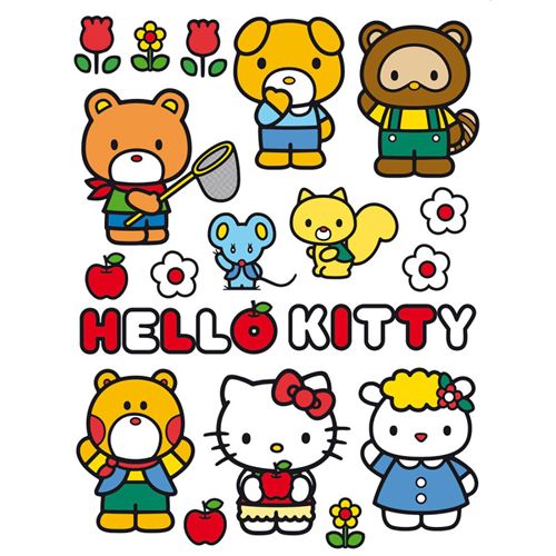 AG ART Stickers géant Hello Kitty et ses amis Sanrio