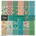 Papier scrapbooking Toga 30,5 x 30,5 cm - Tropial Green - 6 feuilles