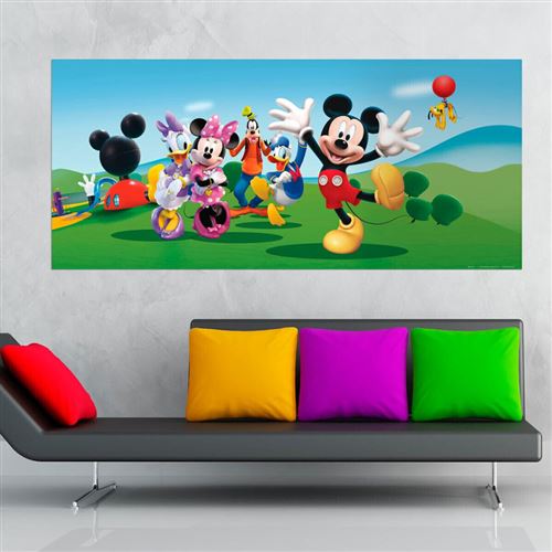 Poster géant La Maison de Mickey Disney intisse 202X90 CM