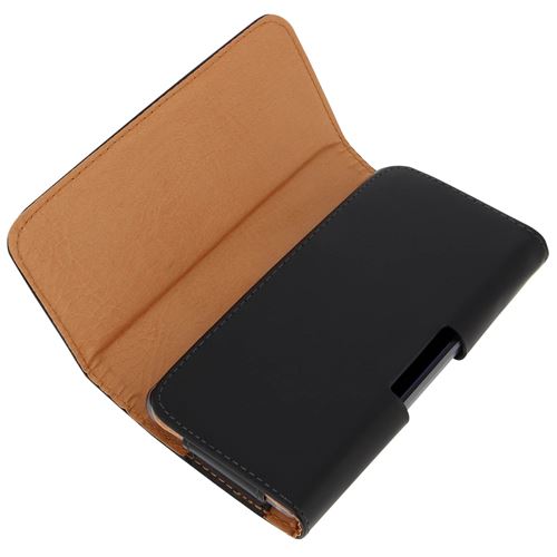 Étui Ceinture Universel Pour Smartphone 5.3" à 5.5" - Clip De Fixation, Couleur Noir
