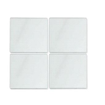 Lot 4 miroirs adhésifs 20x20cm carré - 1