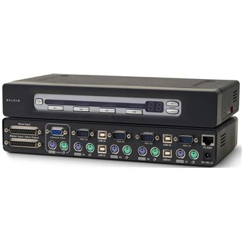 Belkin OmniView PRO3 USB & PS/2 16-Port KVM Switch - Commutateur KVM - 16 x KVM port(s) - de bureau, Montable sur rack - 1