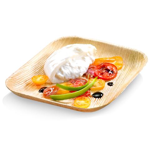 NATURESSE - 5040-6 - 6 Assiettes carrées - Palmier - 24 x 24 cm