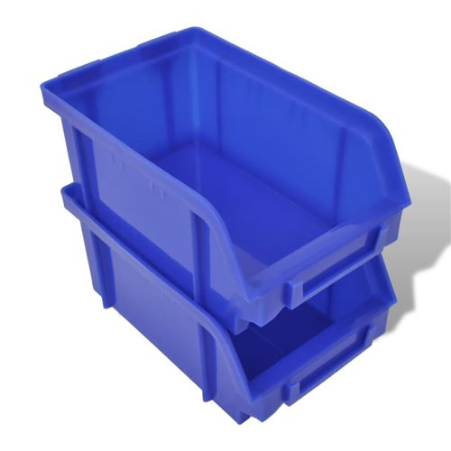 vidaXL Étagère à outils de garage murale 2 pcs Bleu et rouge