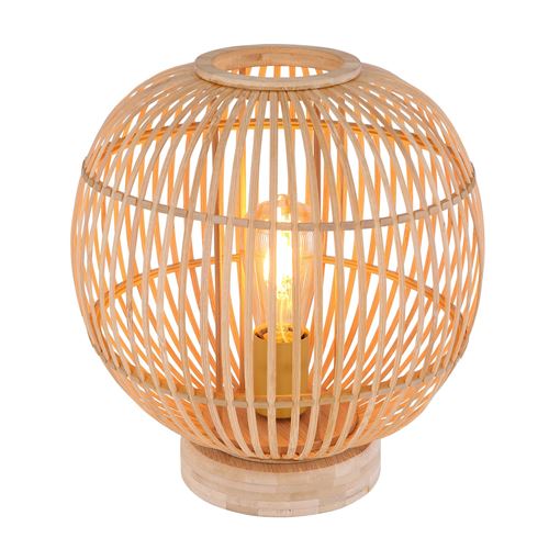 Lampe &agrave; poser Hildegard en bambou, &Oslash; 30 cm