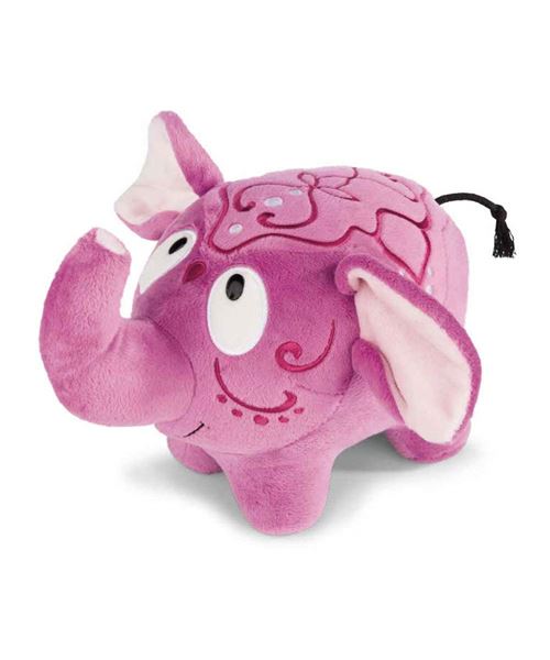 NICI 41319 Jolly Mäh Yoga Doudou Éléphant Curcuma, 25 cm