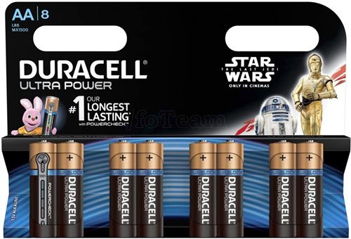 Duracell Ultra Power MX1500 - Batterie type AA - Alcaline