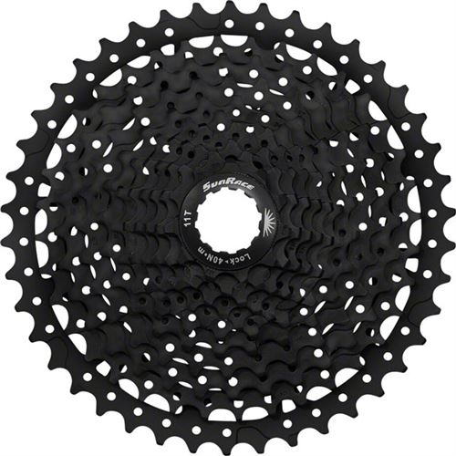 Cassette SunRace MS8 Wide-Ratio (11 vitesses) - Noir} - 11-42t}, Noir}