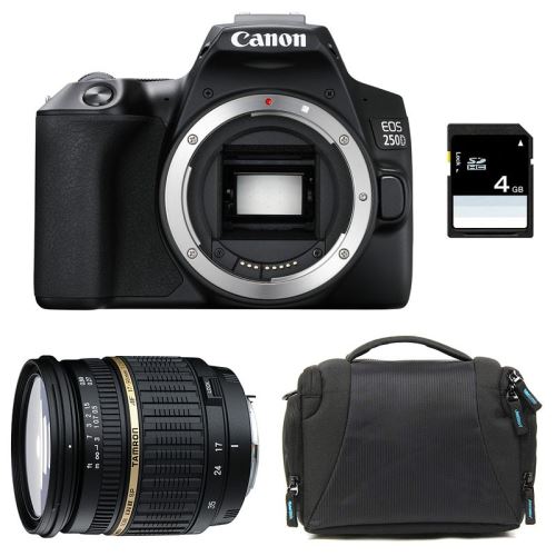 CANON eos 250d + tamron 17-50 ld + sac + sd 4go