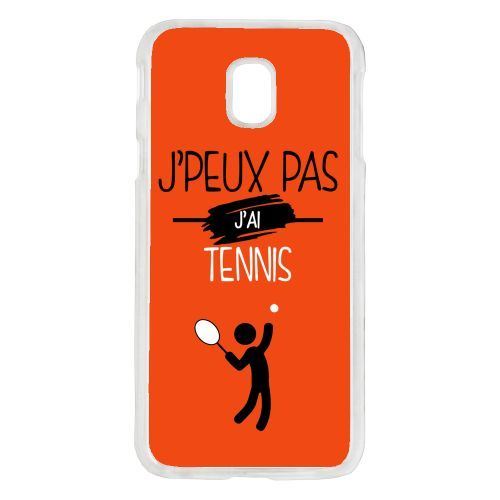 Coque j peux pas j ai tennis 10 compatible galaxy j3 2017 transparent