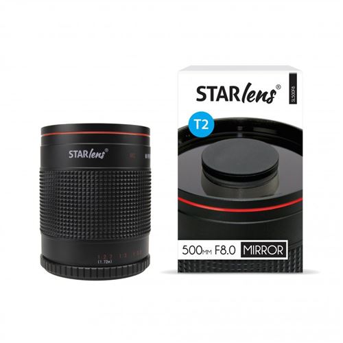 Objectif Starlens catadioptrique 500mm F8 Compatible avec bague NIKON
