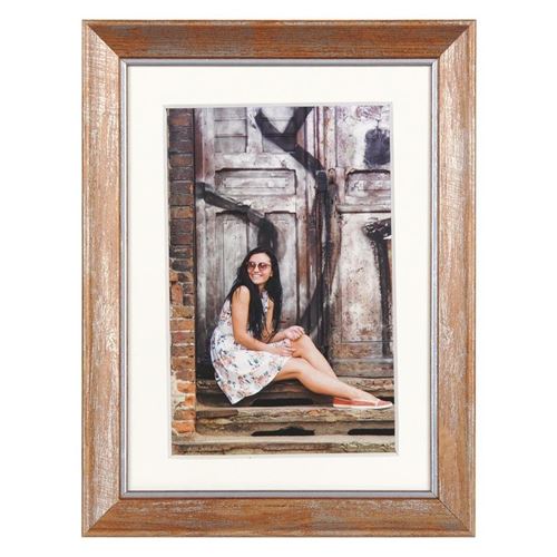 Henzo Aimee Frame Cadre photo, Bois, marron moyen, 13 x 18 x 2 cm