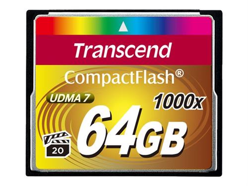 Transcend Ultimate - carte mémoire flash - 64 Go - CompactFlash