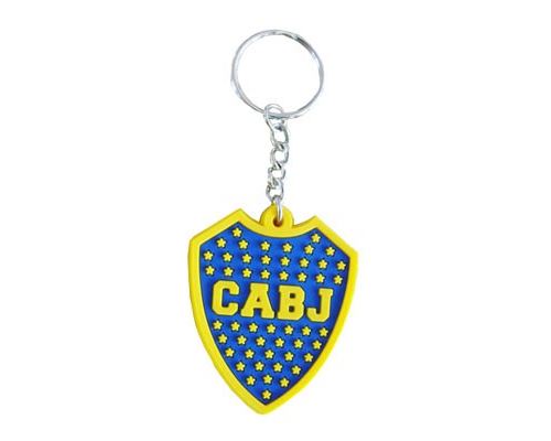 Boca Juniors-Boca Juniors Porte-Clé Football, Bleu PVC