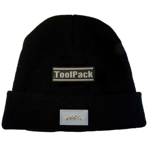 Toolpack Chapeau pour Travail Bricolage avec Lumière LED Noir 360.125