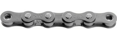 KMC chaîne Z1 large 1/2 x 1/8 pouce 128S argent simple