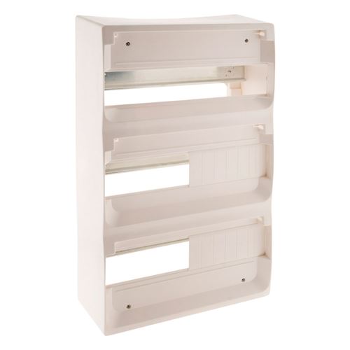 ZENITECH Coffret &eacute;lectrique nu/&agrave; &eacute;quiper 3 rang&eacute;es 39 modules blanc