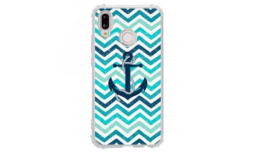 Coque souple pour Huawei P20 Lite avec impression Motifs ancre